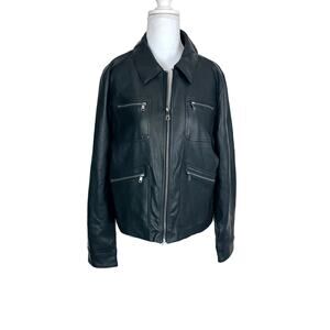 Philosophy faux leather jacket, size large, NWT